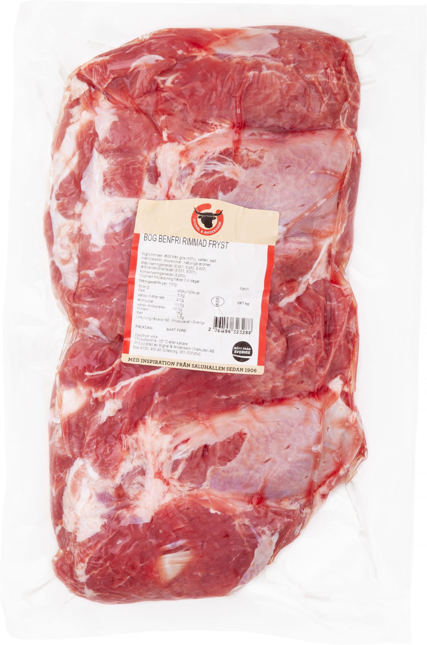 Fläskbog benfri rimmad ca 2kg