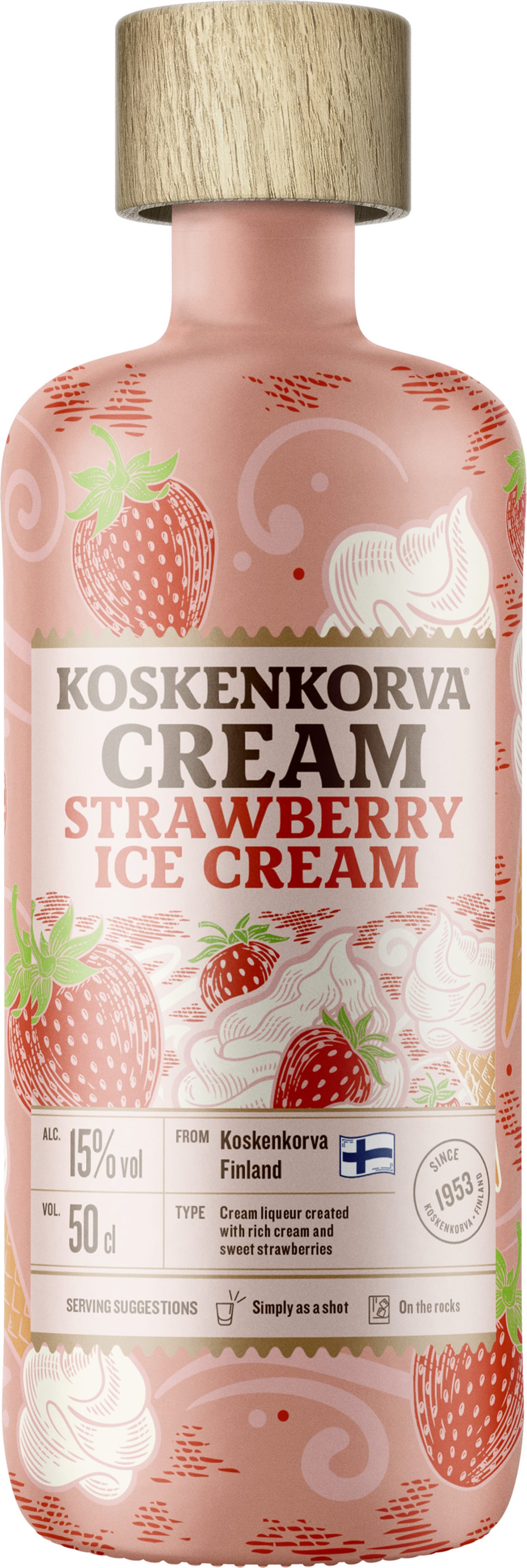 Koskenkorva Strawberry Icecream 50cl