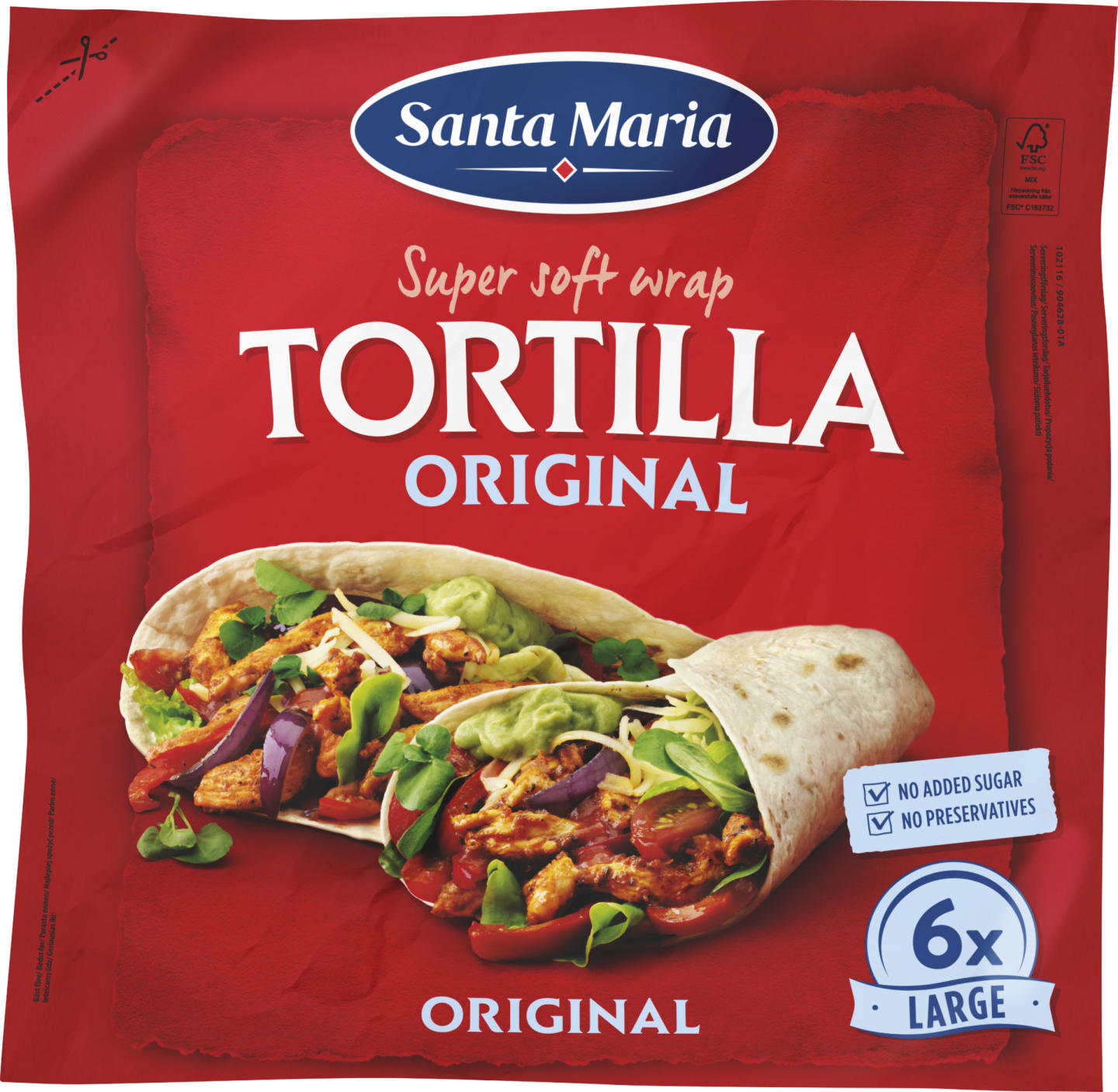 Tortilla Original Large 6p 371g