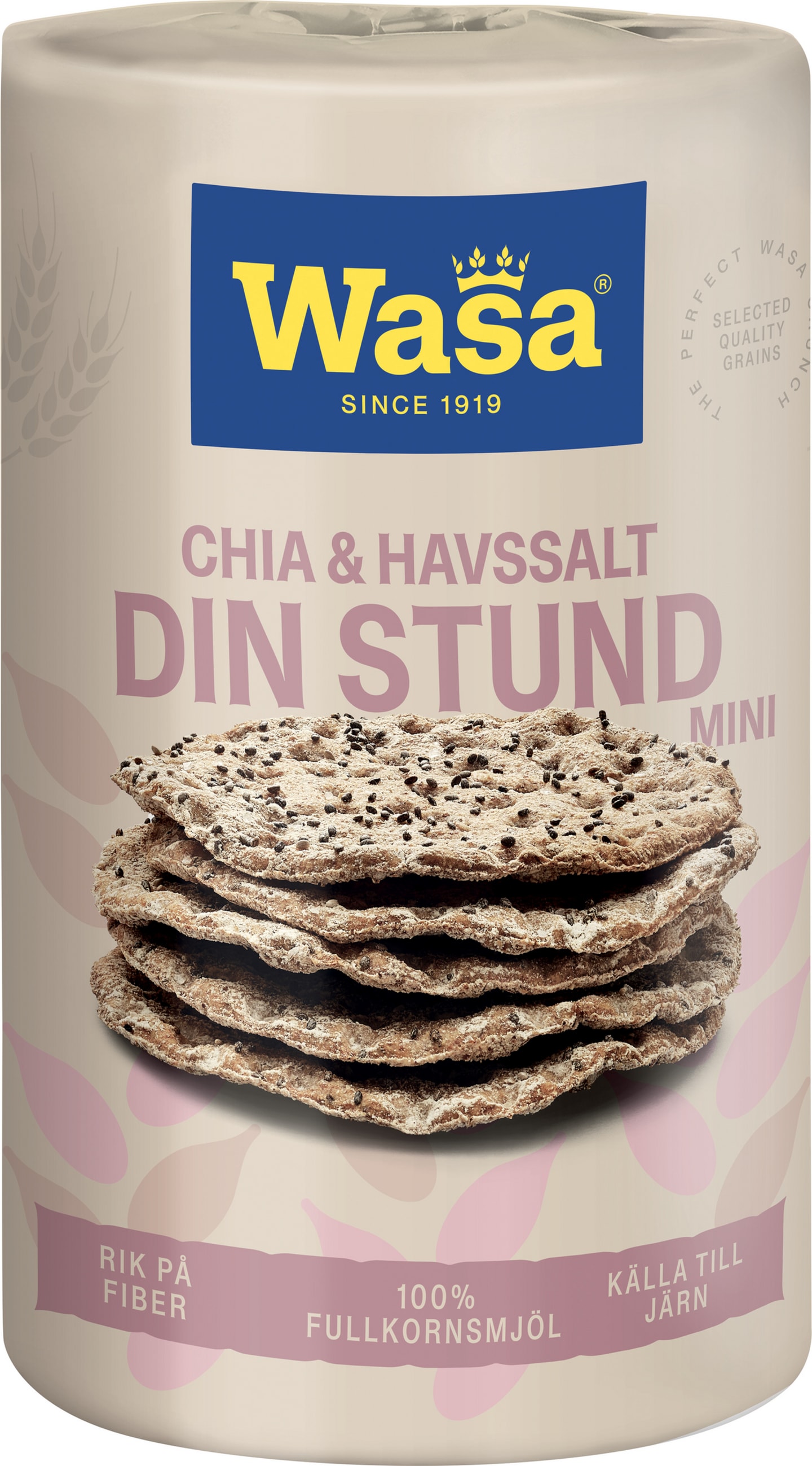 Knäckebröd Din stund mini chia havssalt 270g