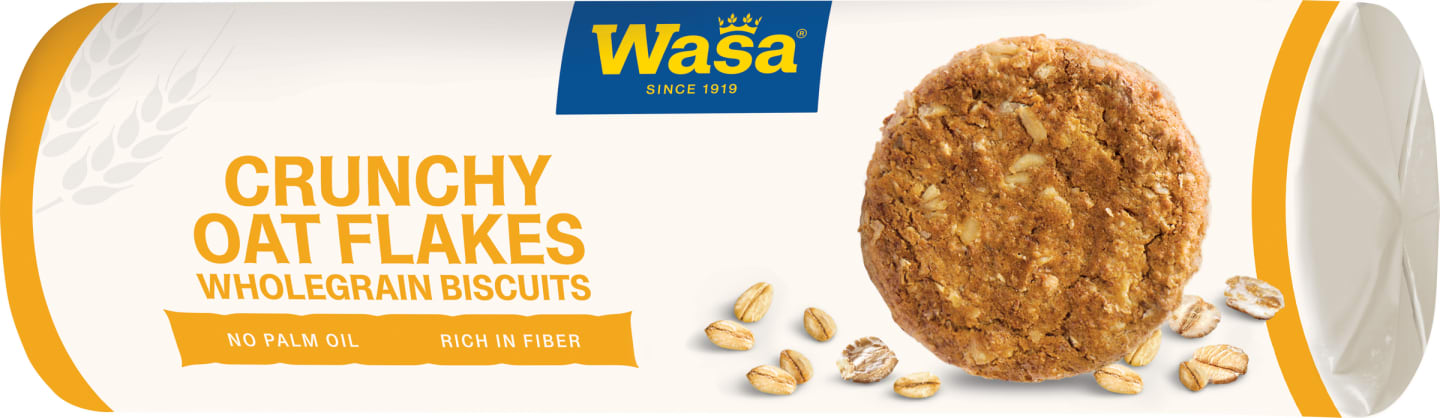 Fullkornskaka Crunchy oat flakes 250g