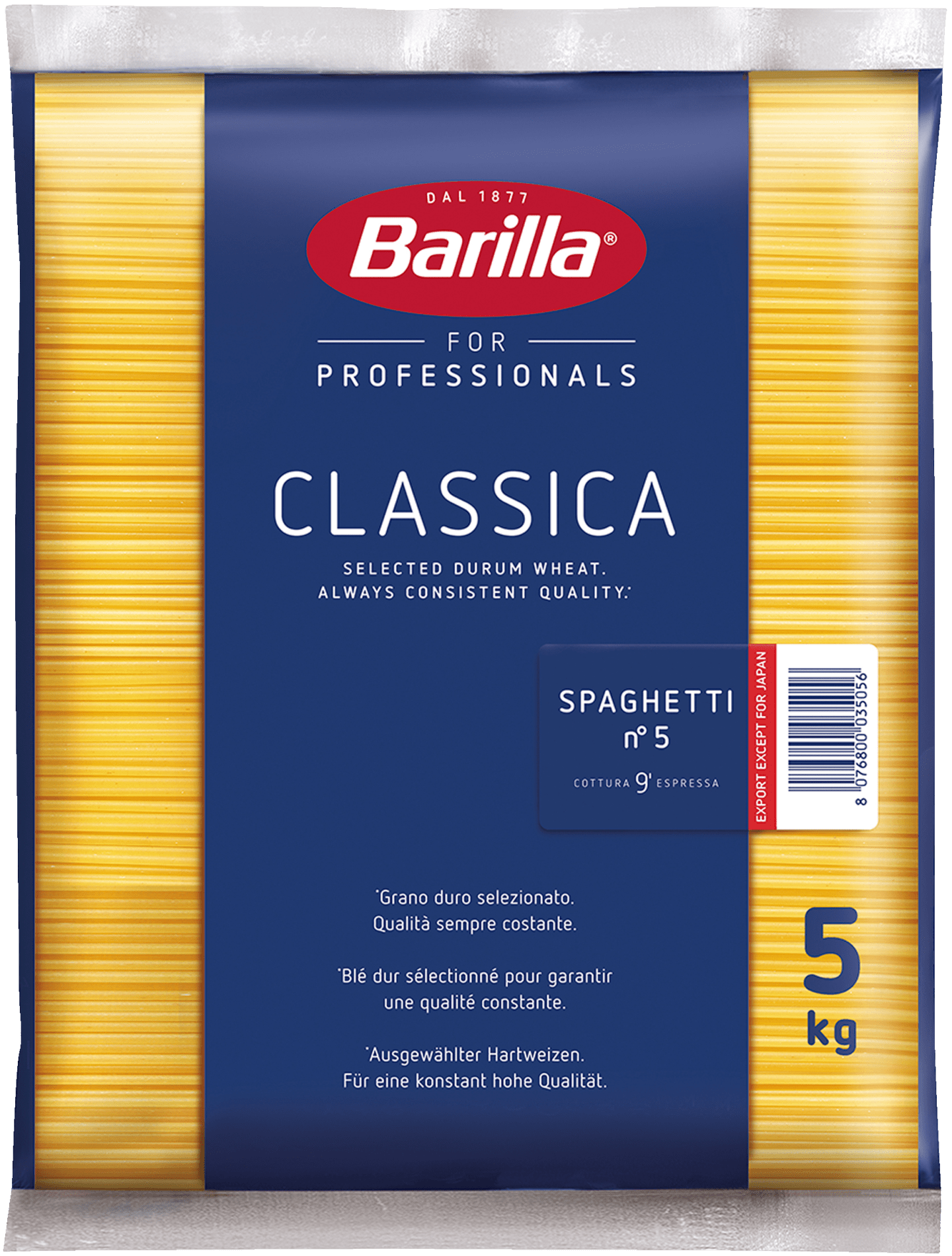 Pasta Spaghetti 5kg - Bild 1 av 2