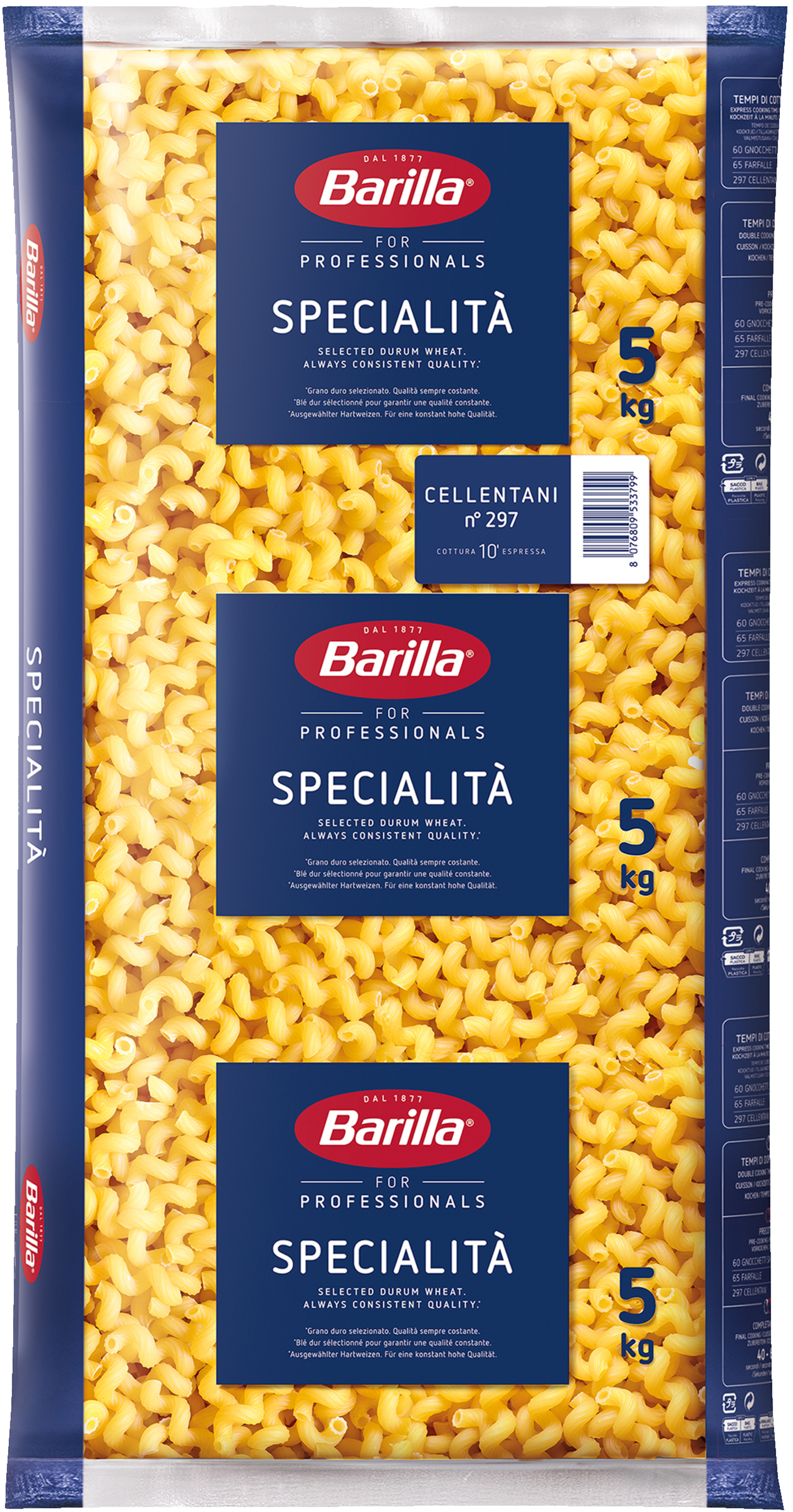 Pasta Cellentani 5kg - Bild 1 av 2