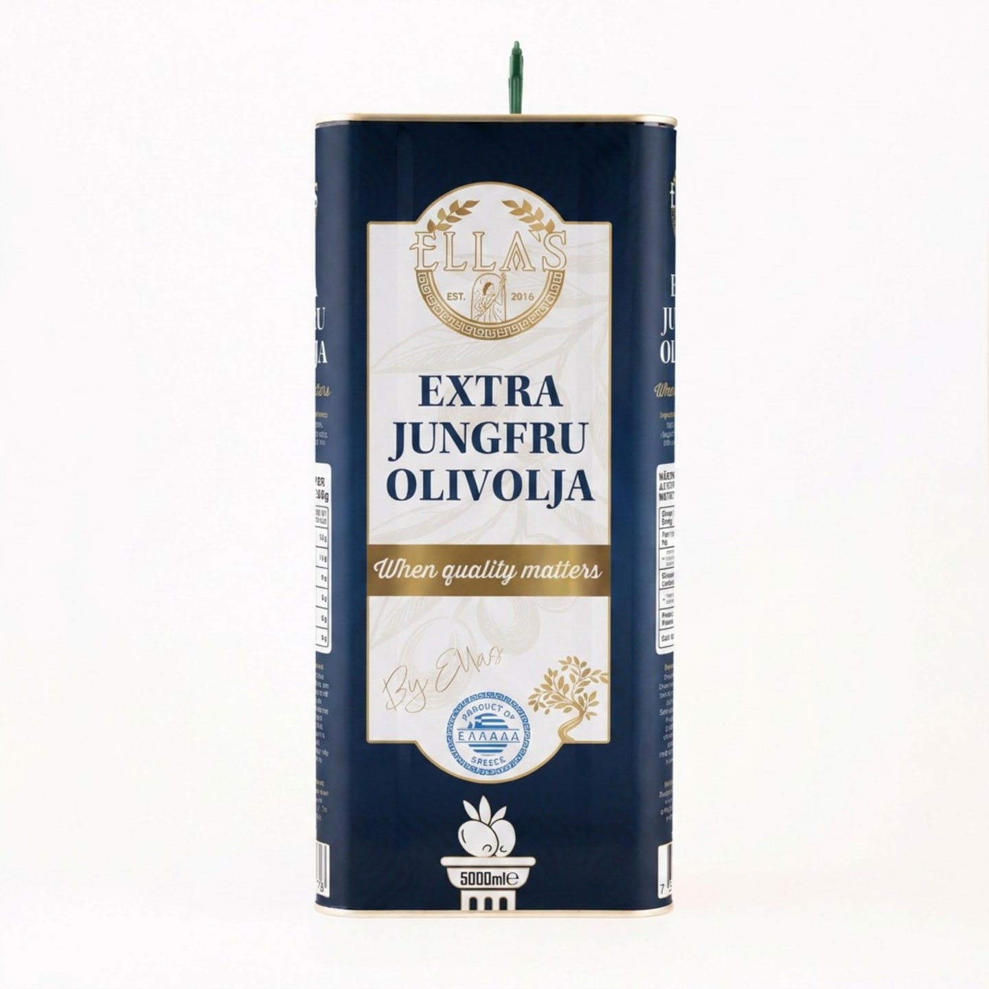 Olivolja plåt Extra Jungfru 5L