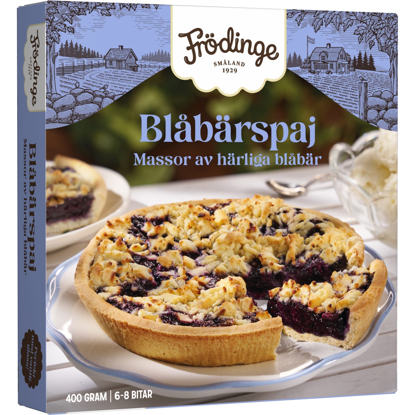 Blåbärspaj 400g