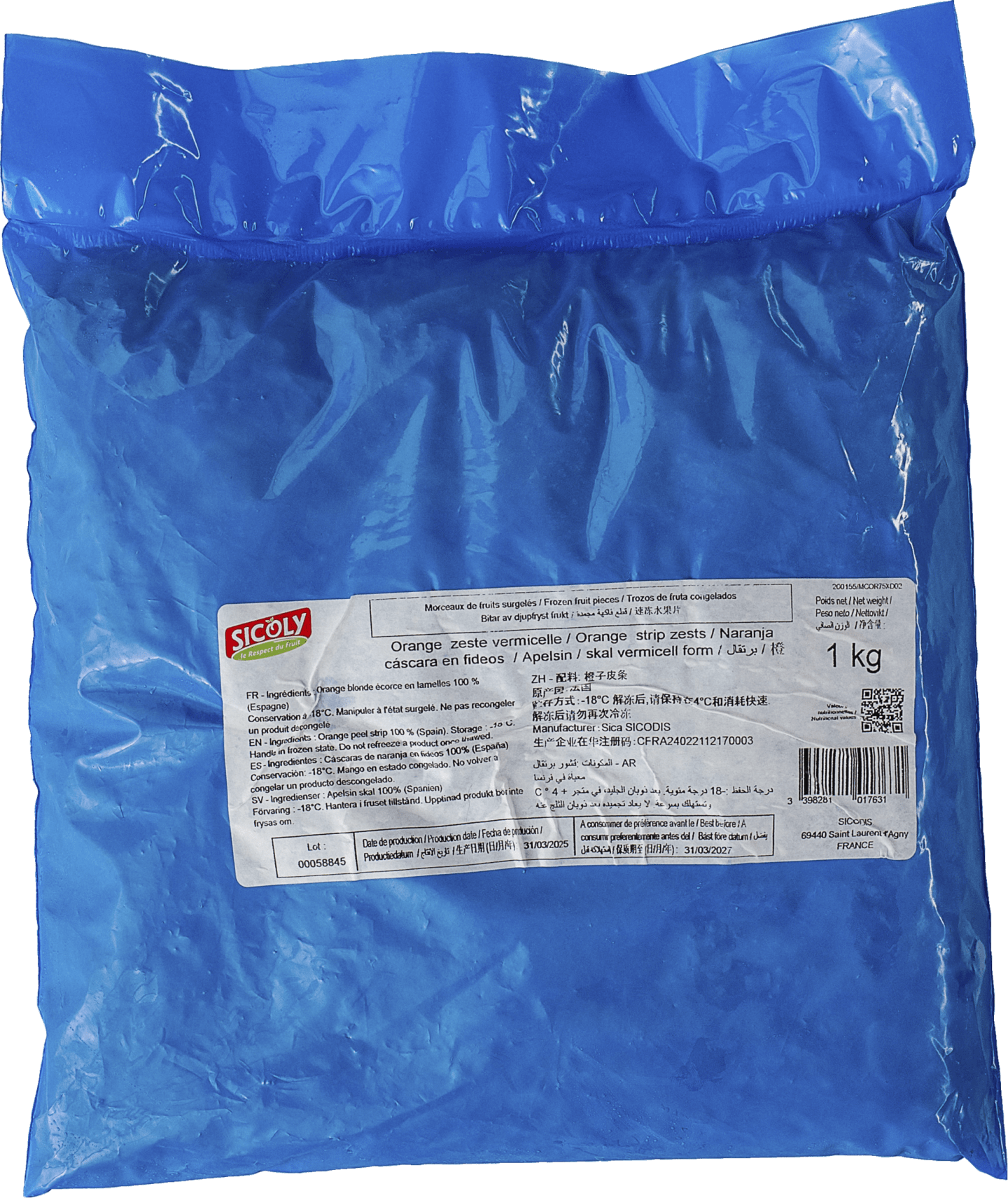 Apelsinskal zeste 1kg