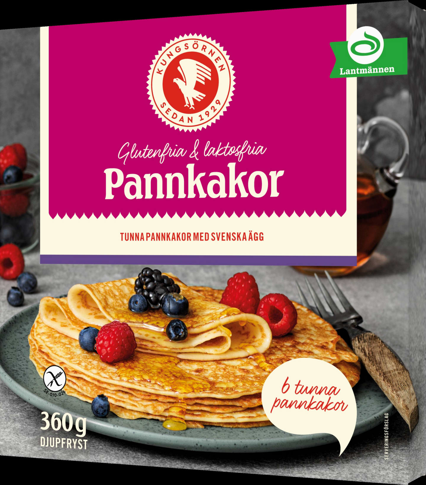 Pannkakor  glutenfri laktosfri 360g