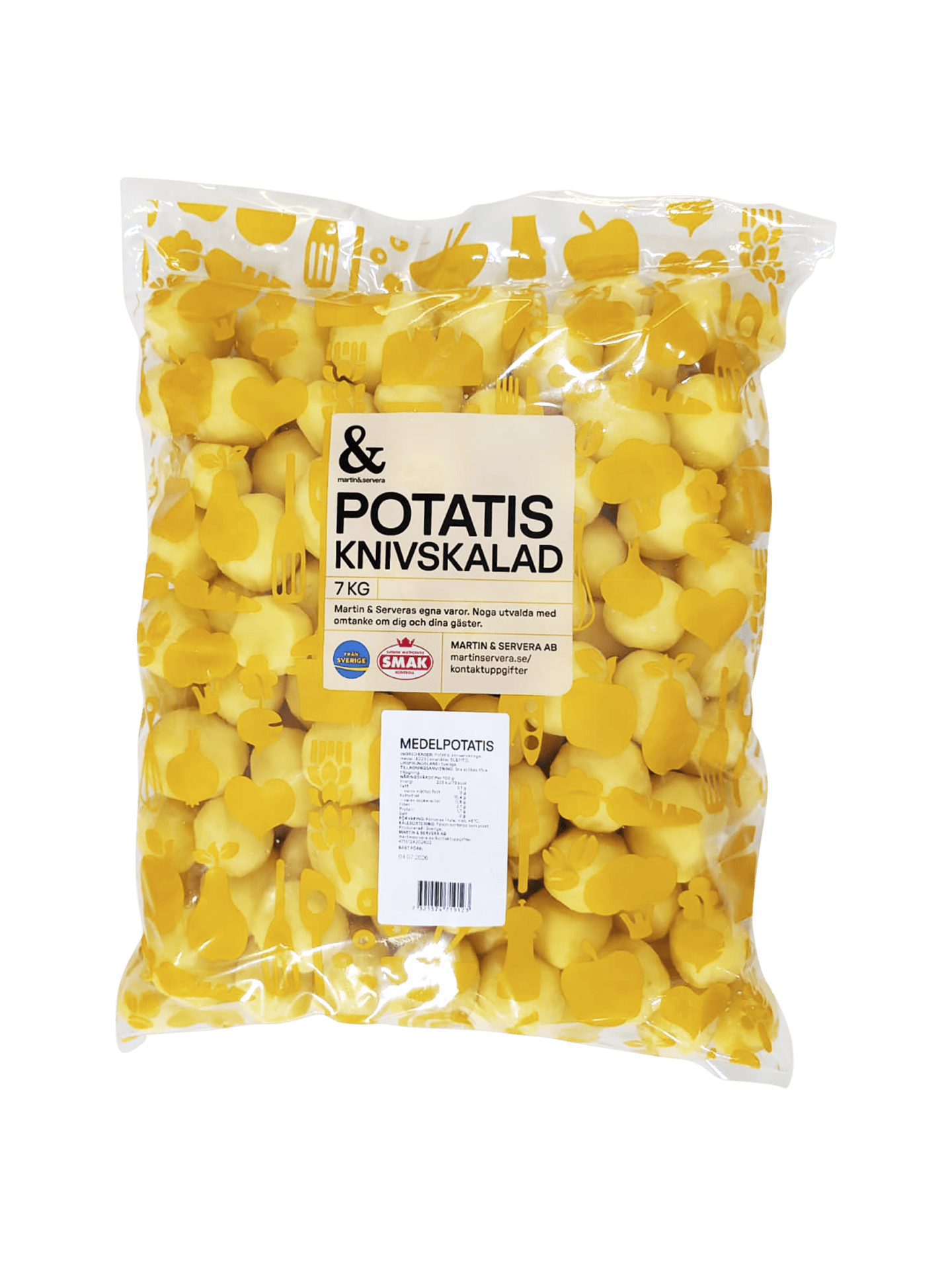 Potatis skalad medel 7kg
