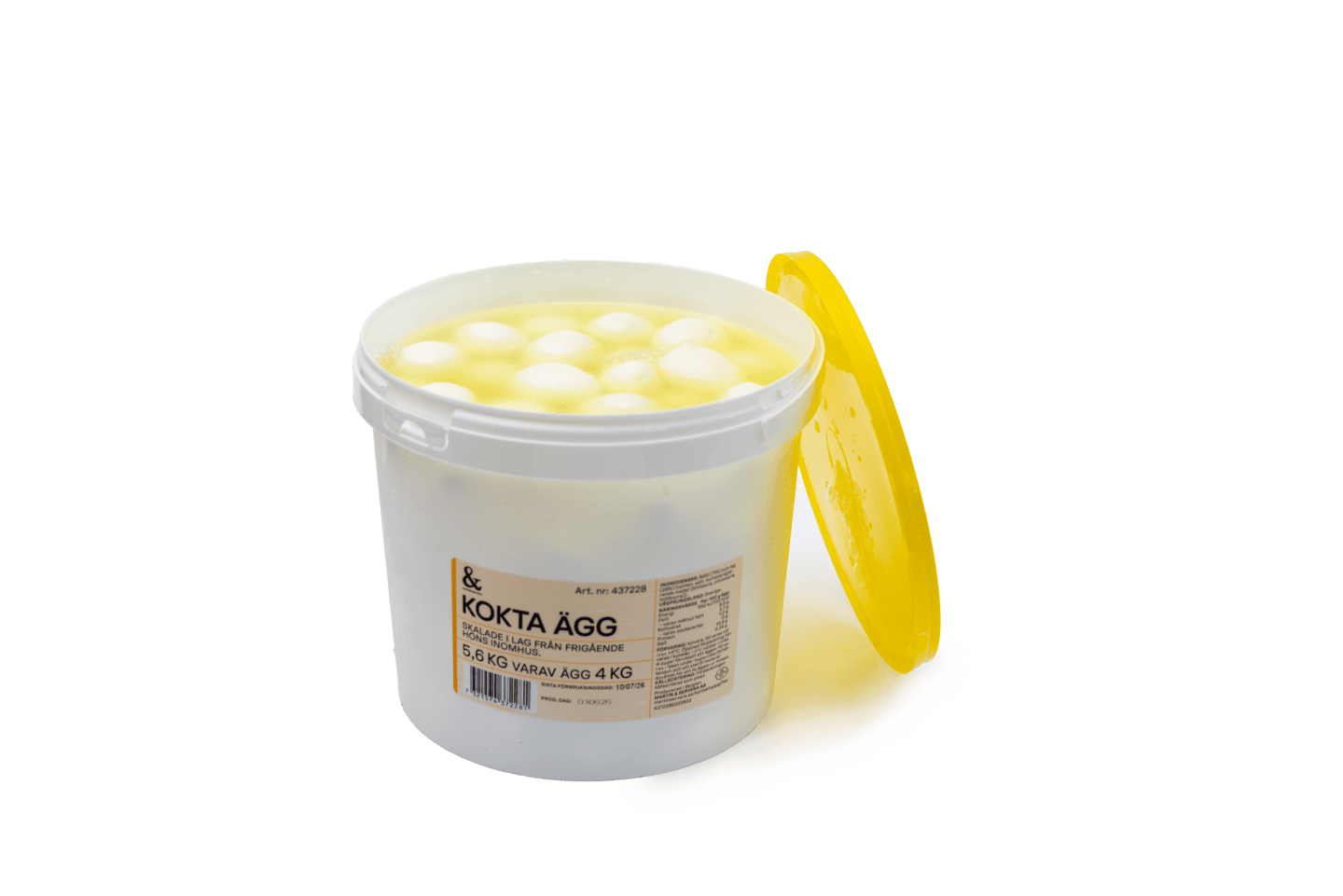 Ägg kokta skalade ca 80st,  4kg