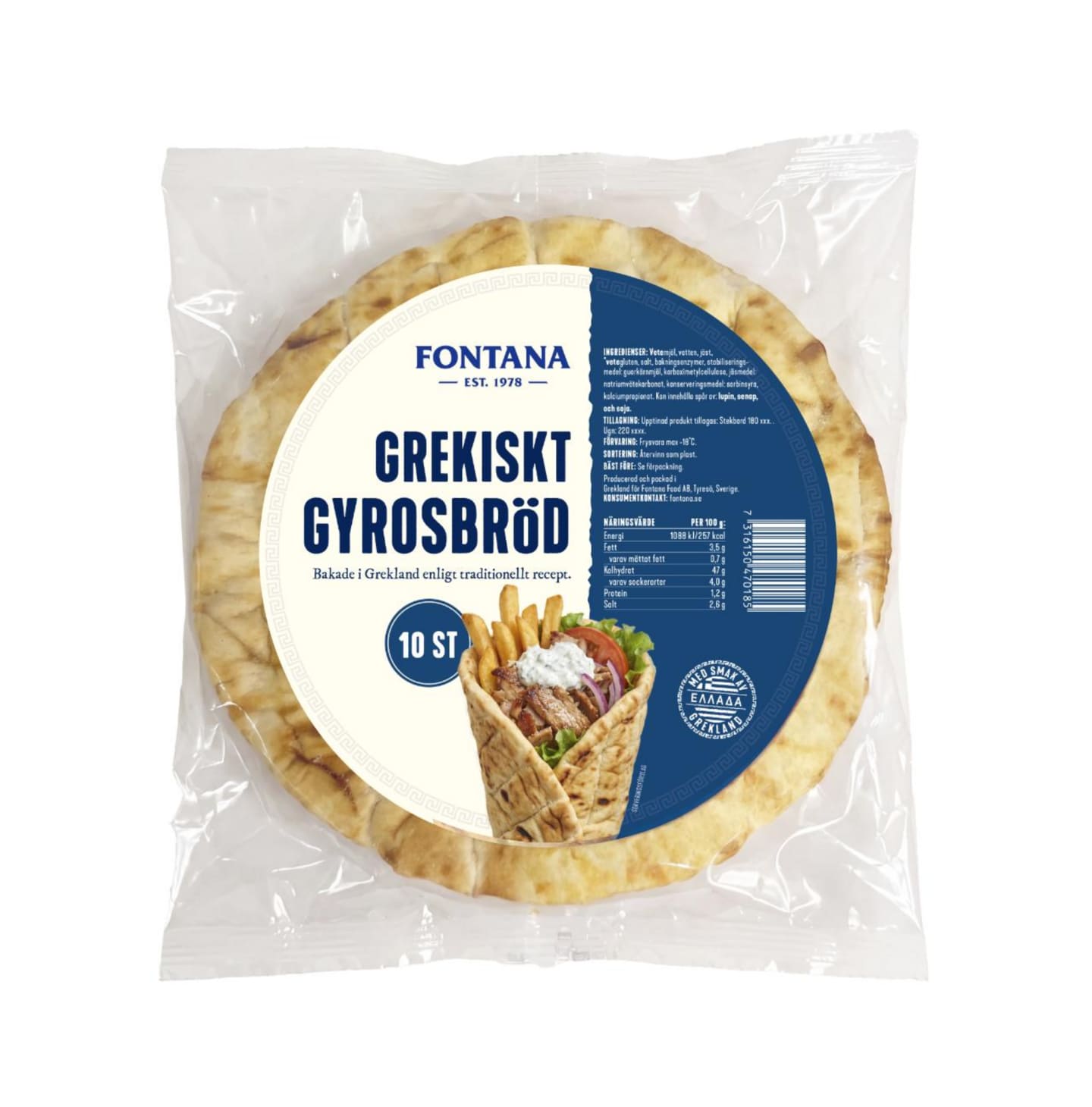 Gyrosbröd Grekiskt 850g