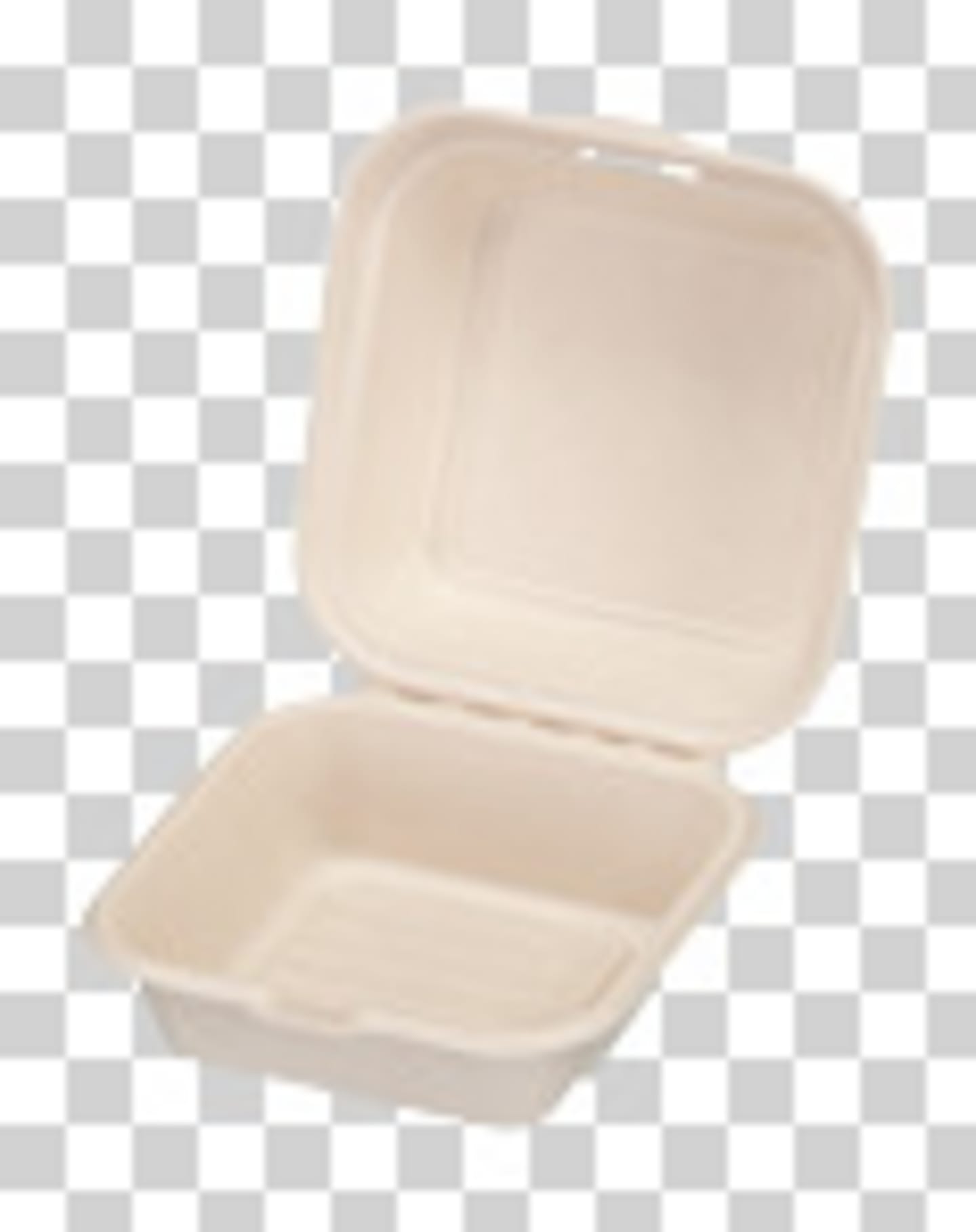 Hamburgerbox bagasse 152x150x82mm