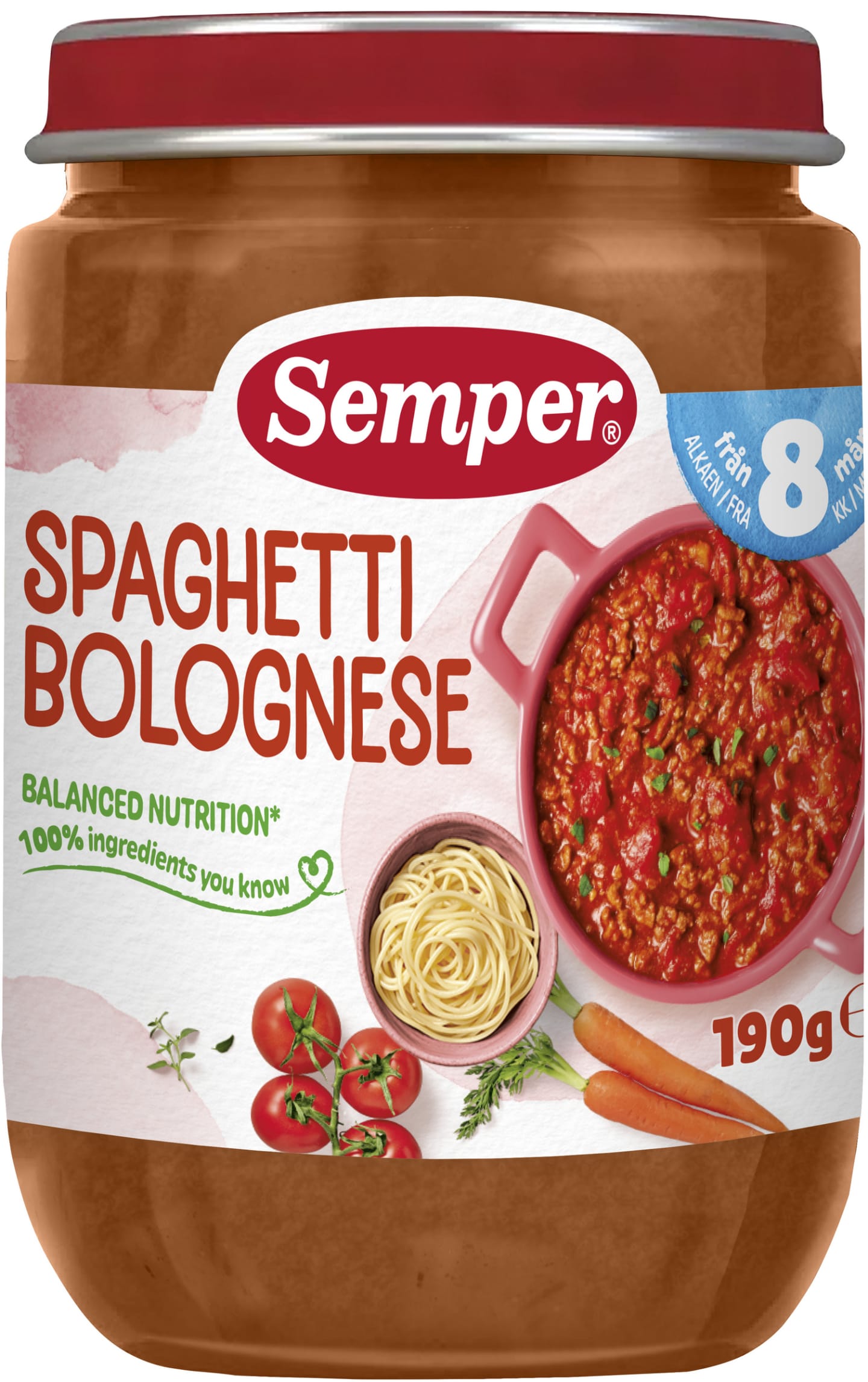 Spagetti Bolognese 6m 190g