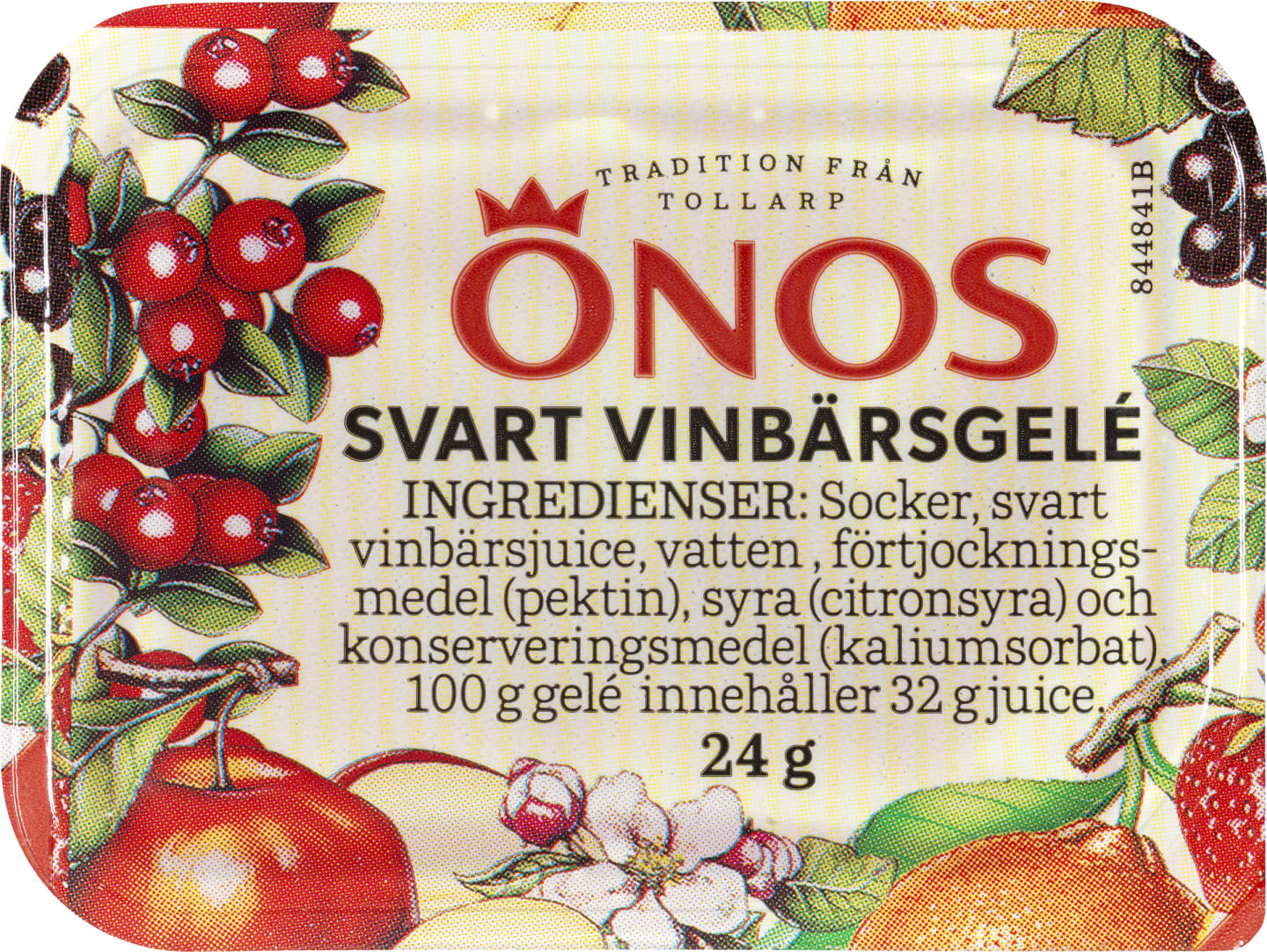 Svartvinbärsgelé portion 24g