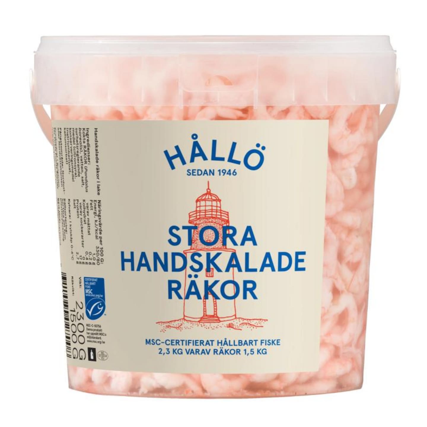 Räka i lake handskalad MSC 1,5kg