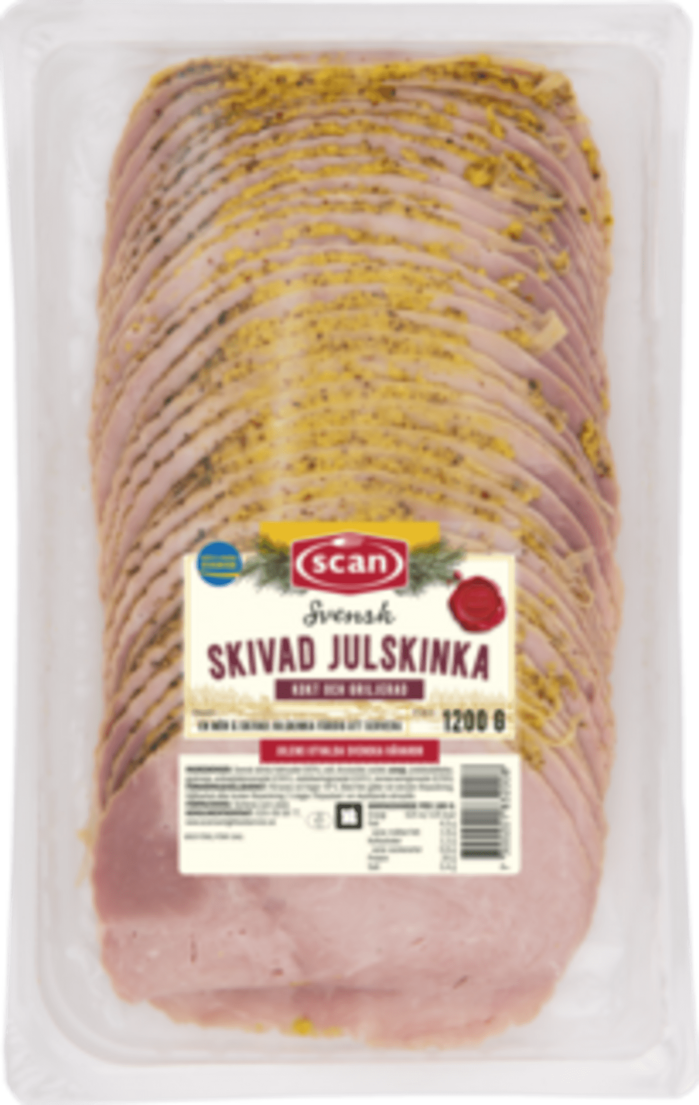 Julskinka griljerad skivad 4x1,2kg