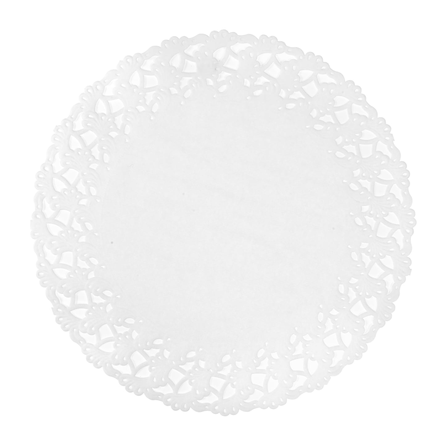 Spetspapper rund 23 cm Vit 2000st