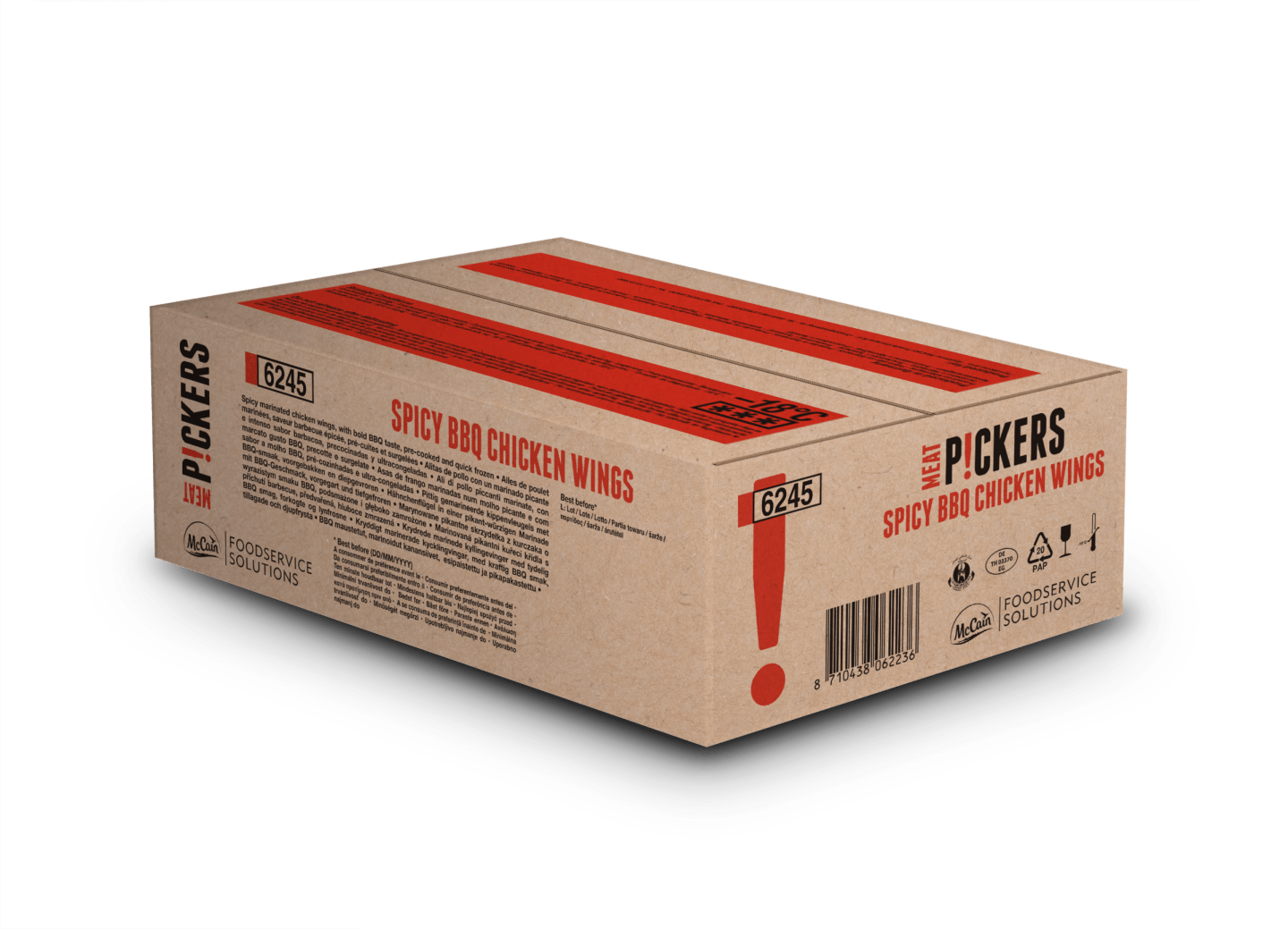 Kycklingvingar Spicy BBQ 1kg - Bild 1 av 3