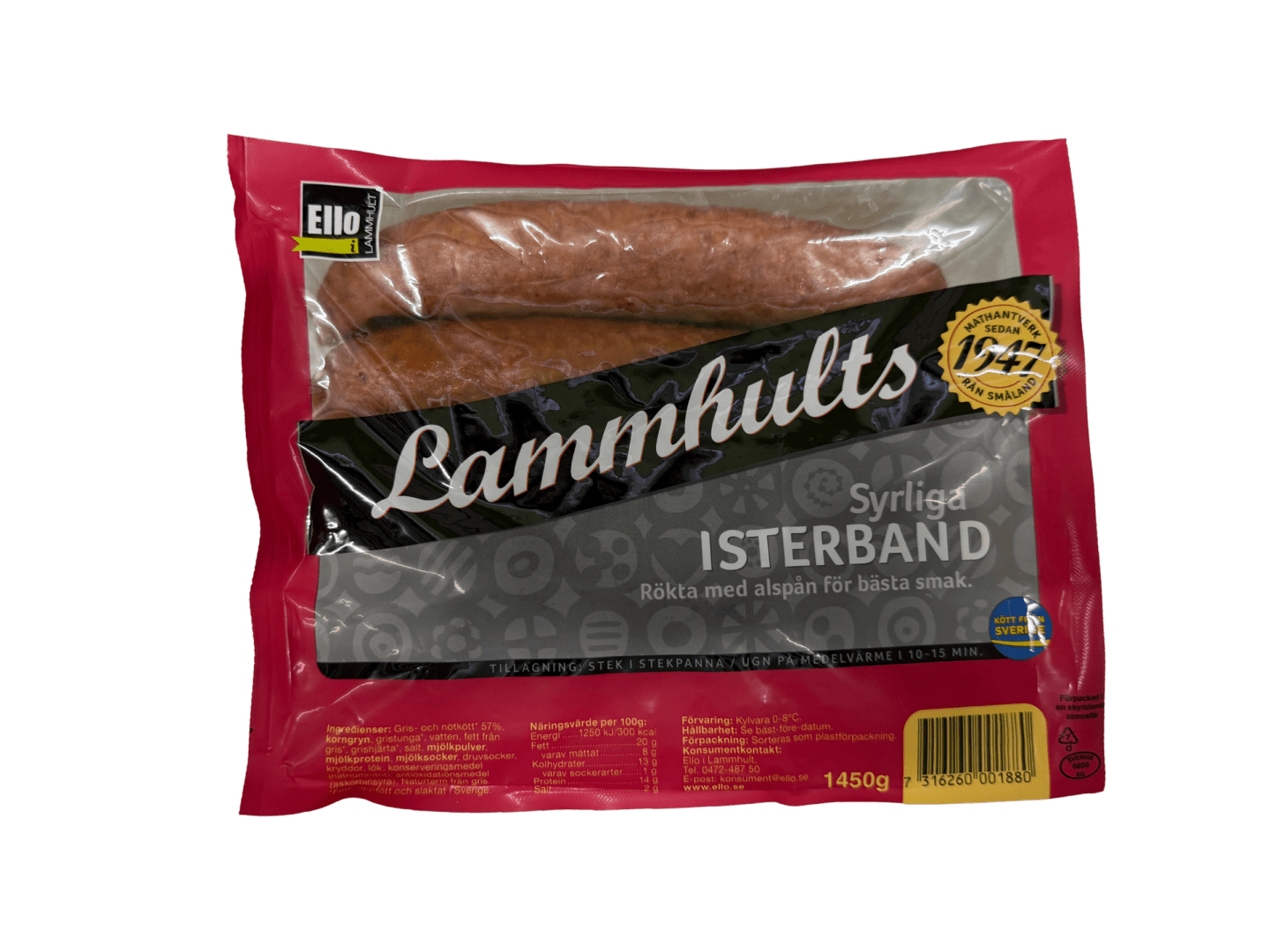 Syrliga isterband 150g
