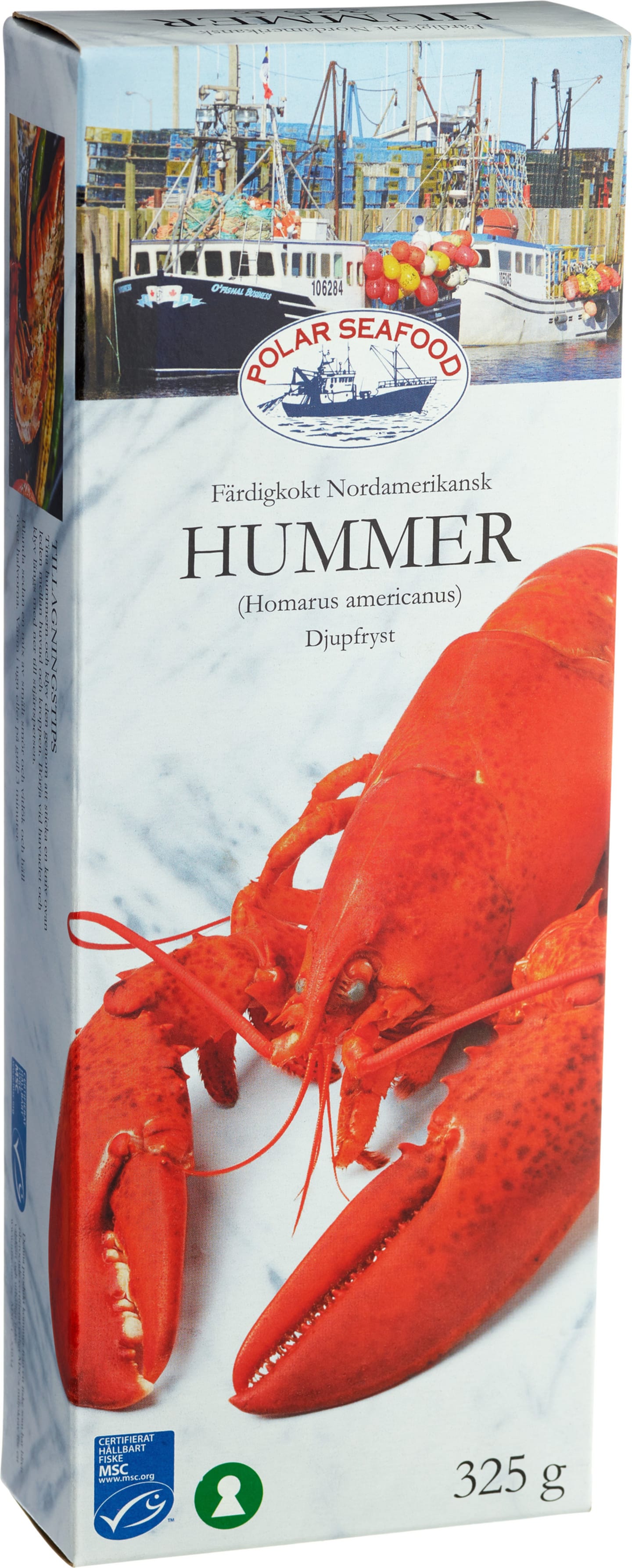 Hummer kokt MSC 325g/3,25kg