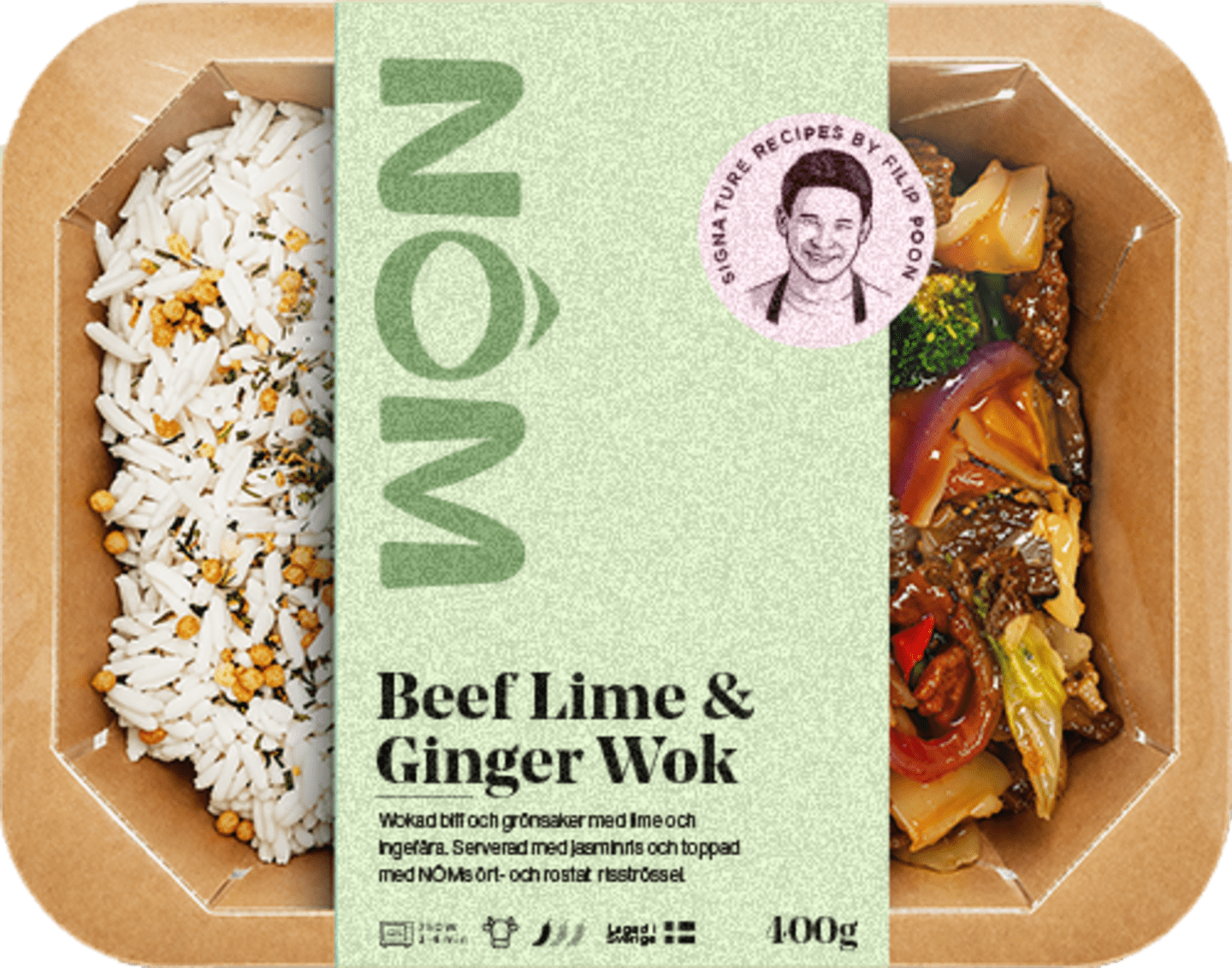 Biff Lime & ingefära wok 400g