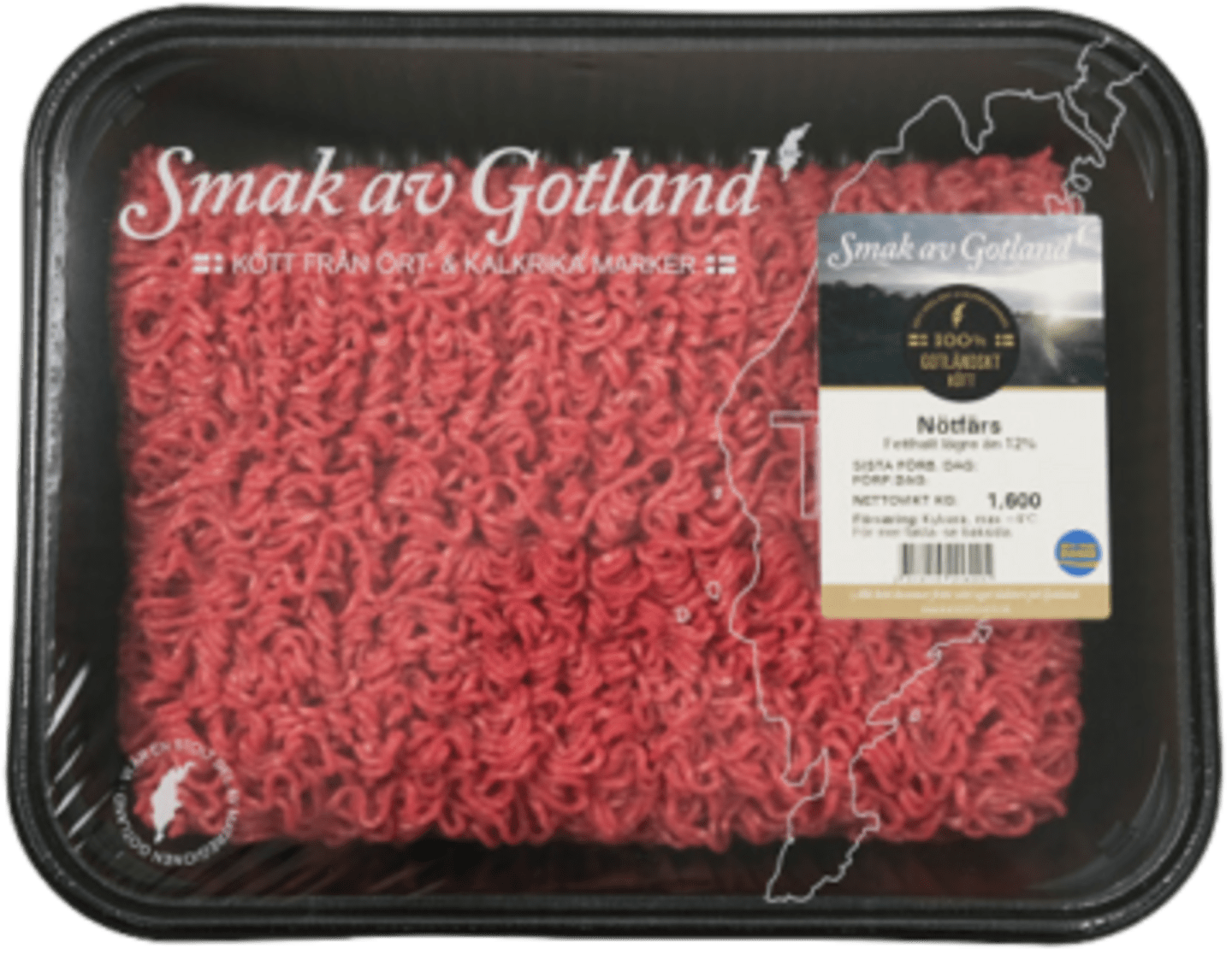 Nötfärs 12% 1,6kg