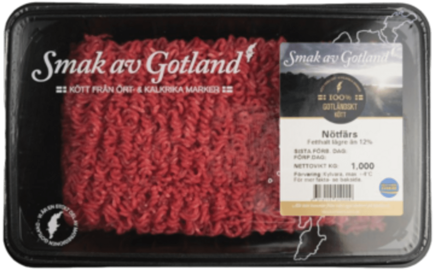 Nötfärs 12% 6x1kg
