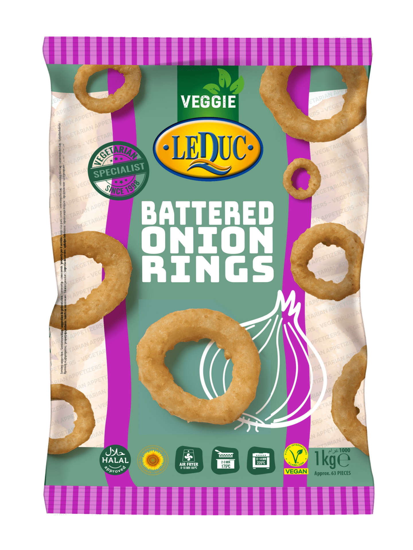 Lökringar panerad naturell 1kg