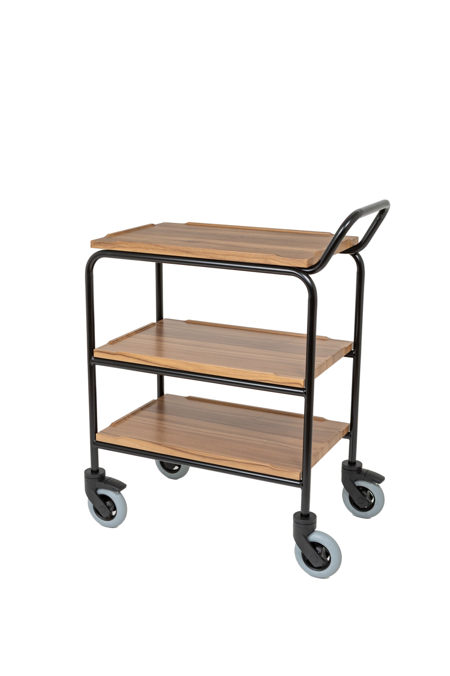 Serveringsbord Teak PU-Hjul 800x520 FP
