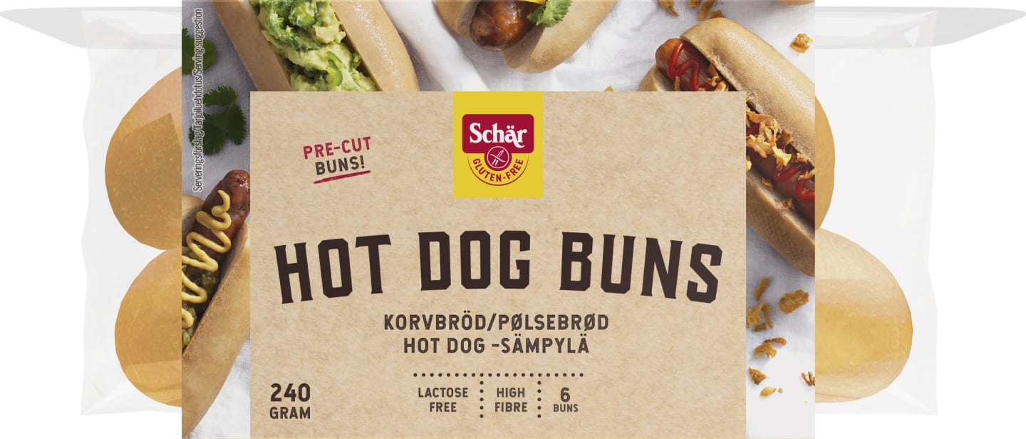 Schär Hot Dog Buns 240g
