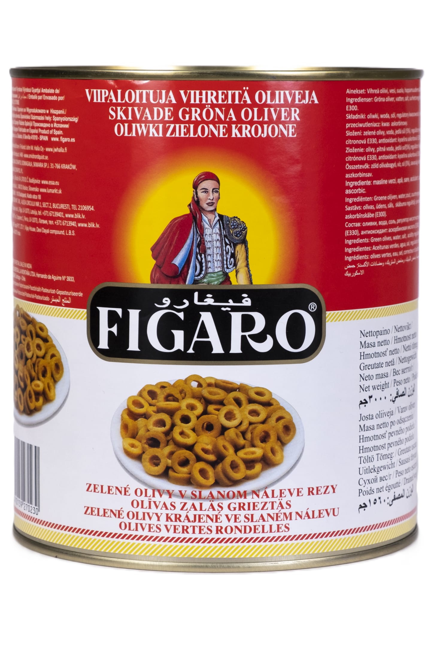 Oliv grön skivad 3kg