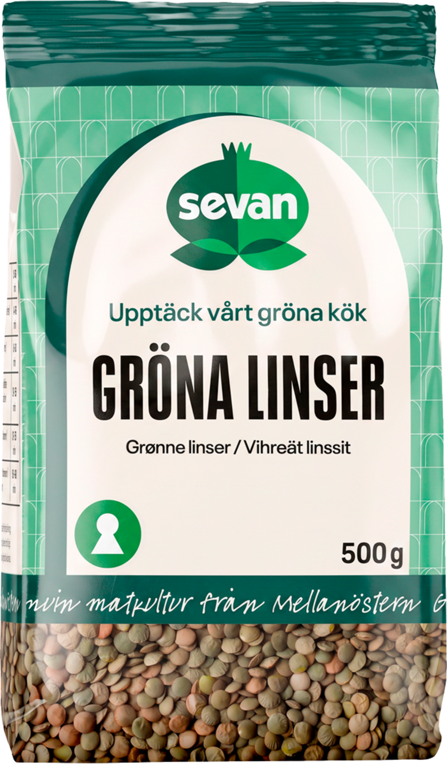 Gröna Linser 500g
