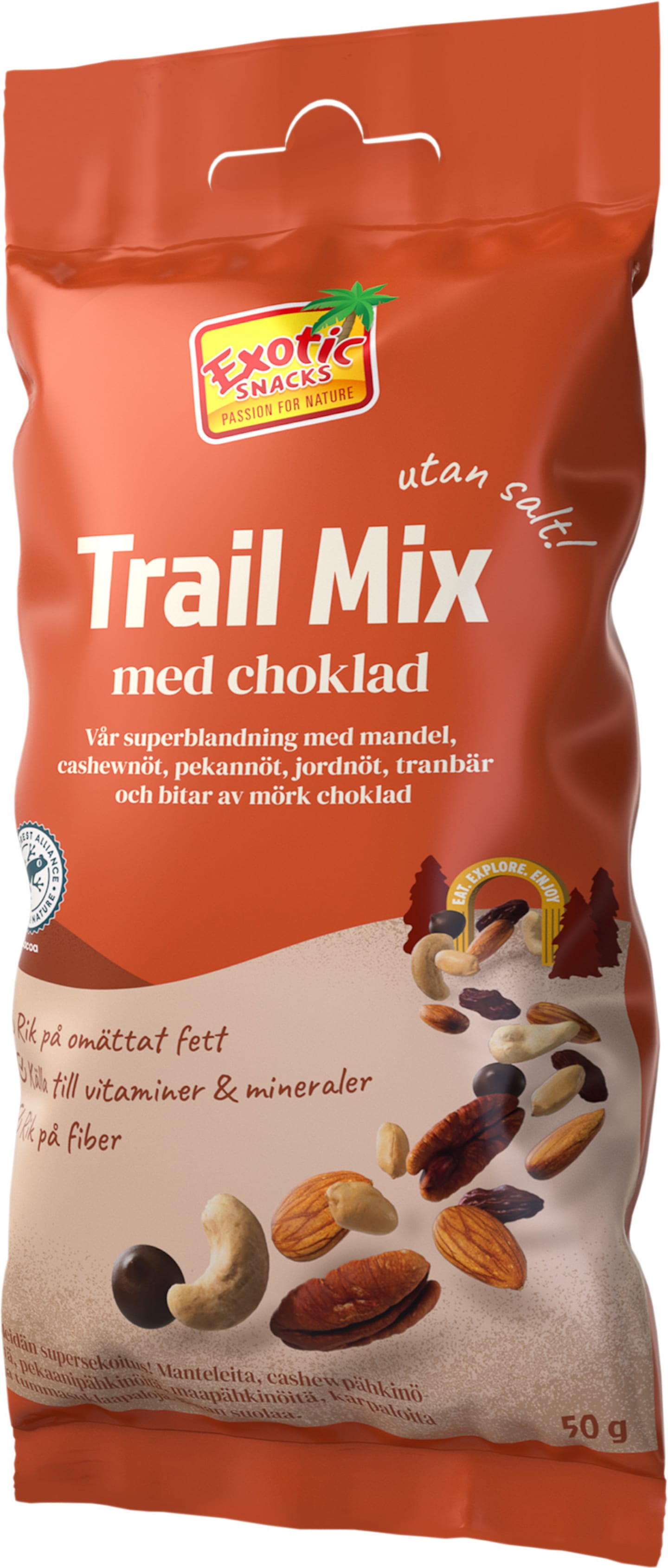Grab N Go Trailmix Choklad 50g